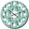 Designart 1950 Retro Pattern II Mid-Century Modern Wall Clock